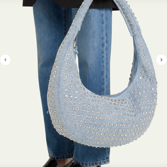 Retrofete Sparkling Blue Denim Shoulder Bag - Picture 4 of 9